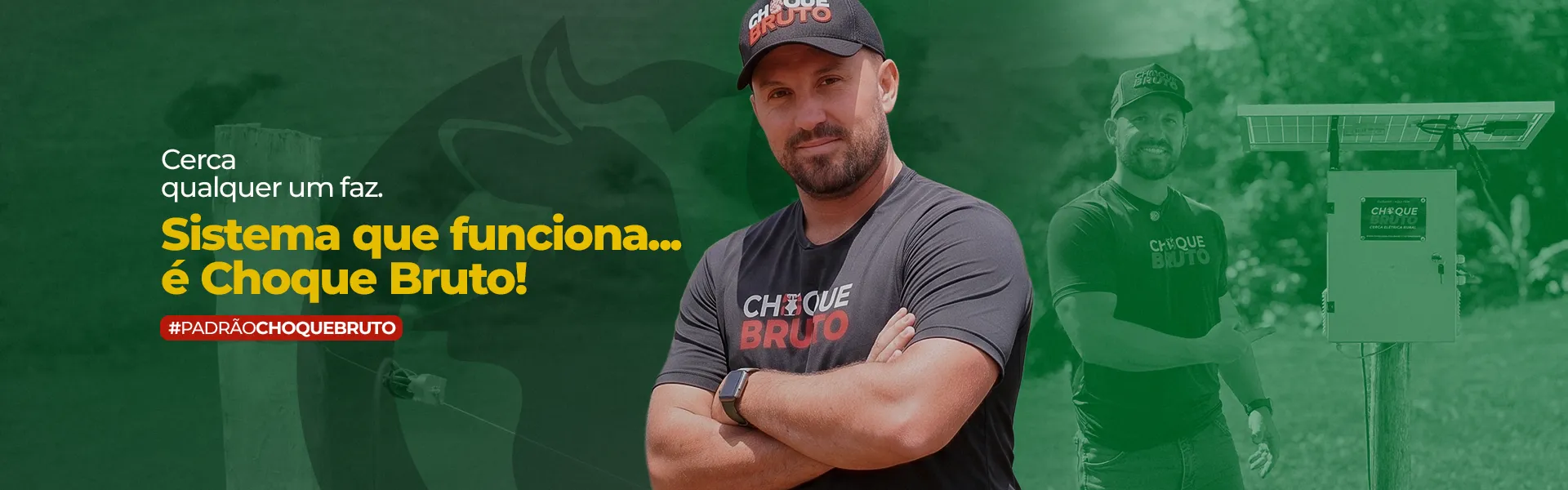 Choque Bruto Cerca Elétrica Rural