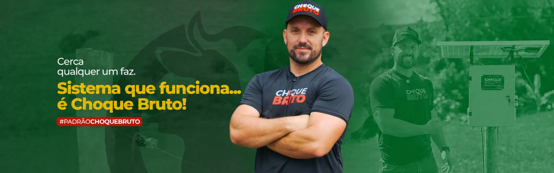 Choque Bruto Cerca Elétrica Rural