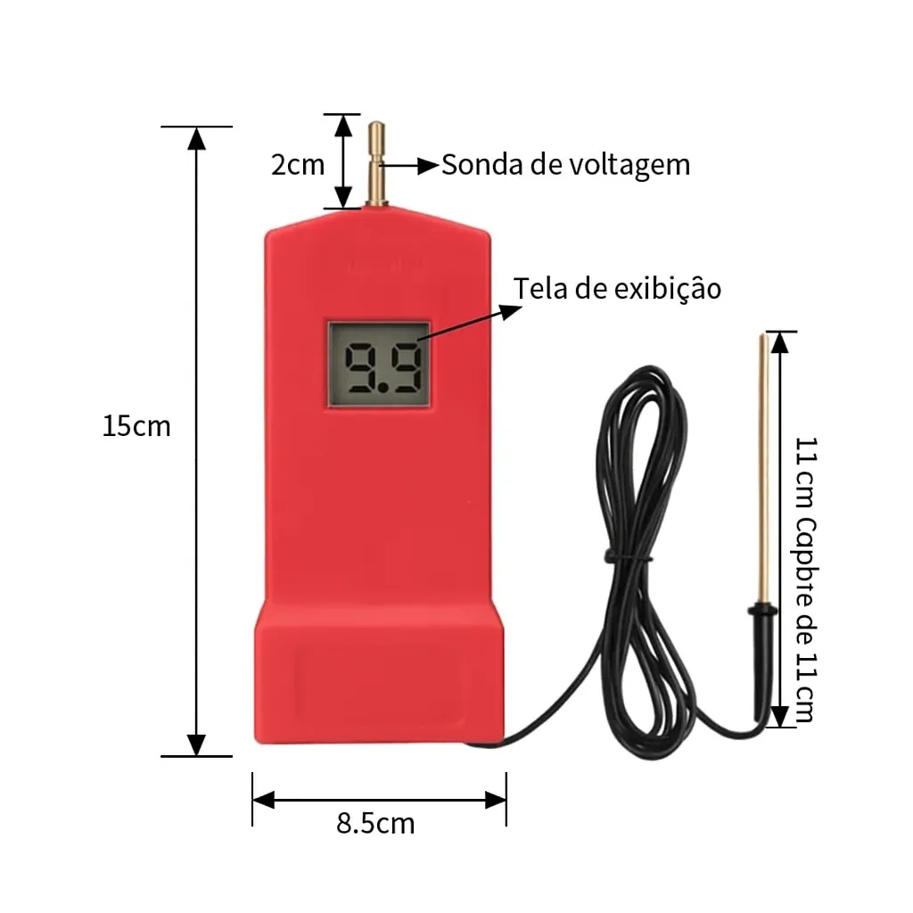VOLTÍMETRO DIGITAL PARA CERCA ELÉTRICA RURAL