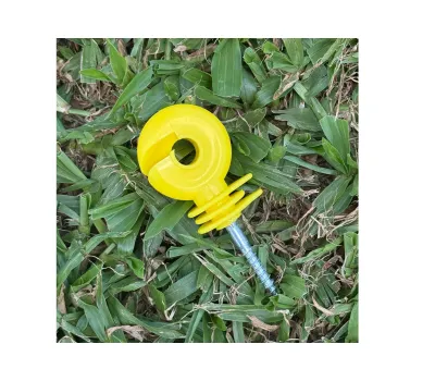 ISOLADOR GANCHO CURTO AMARELO