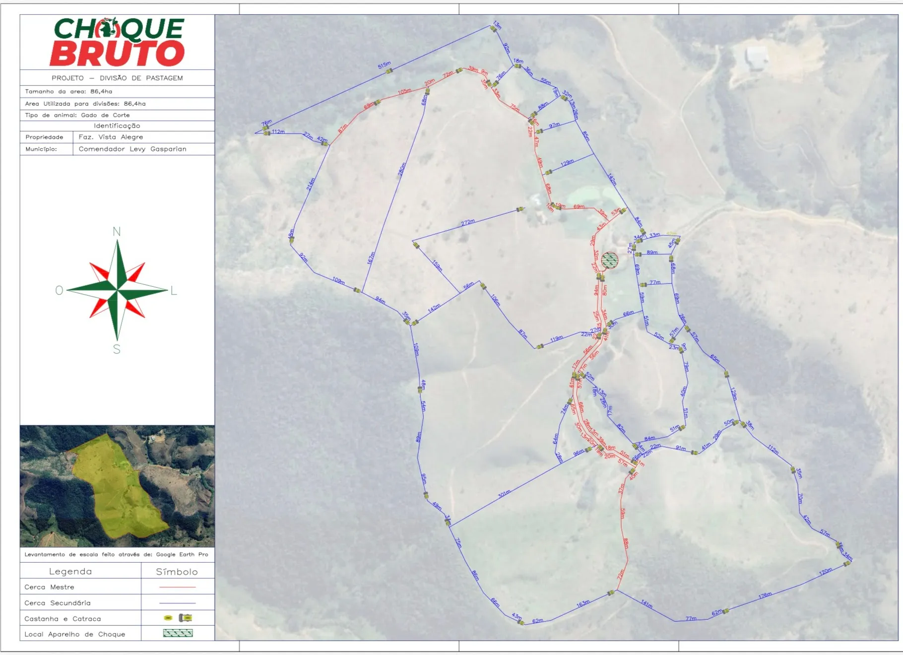 Projeto Elétrico para divisão.